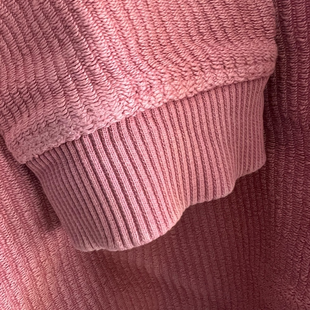 Pink Ribbed Hoodie - Picture 3 of 5